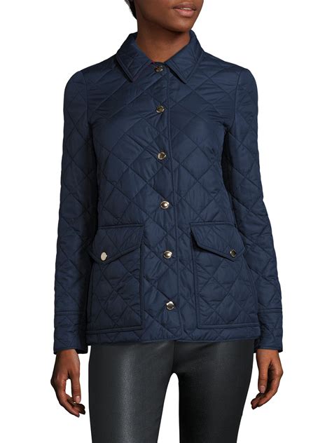 burberry quilted jacket snap button|Women's Burberry Quilted Jackets .